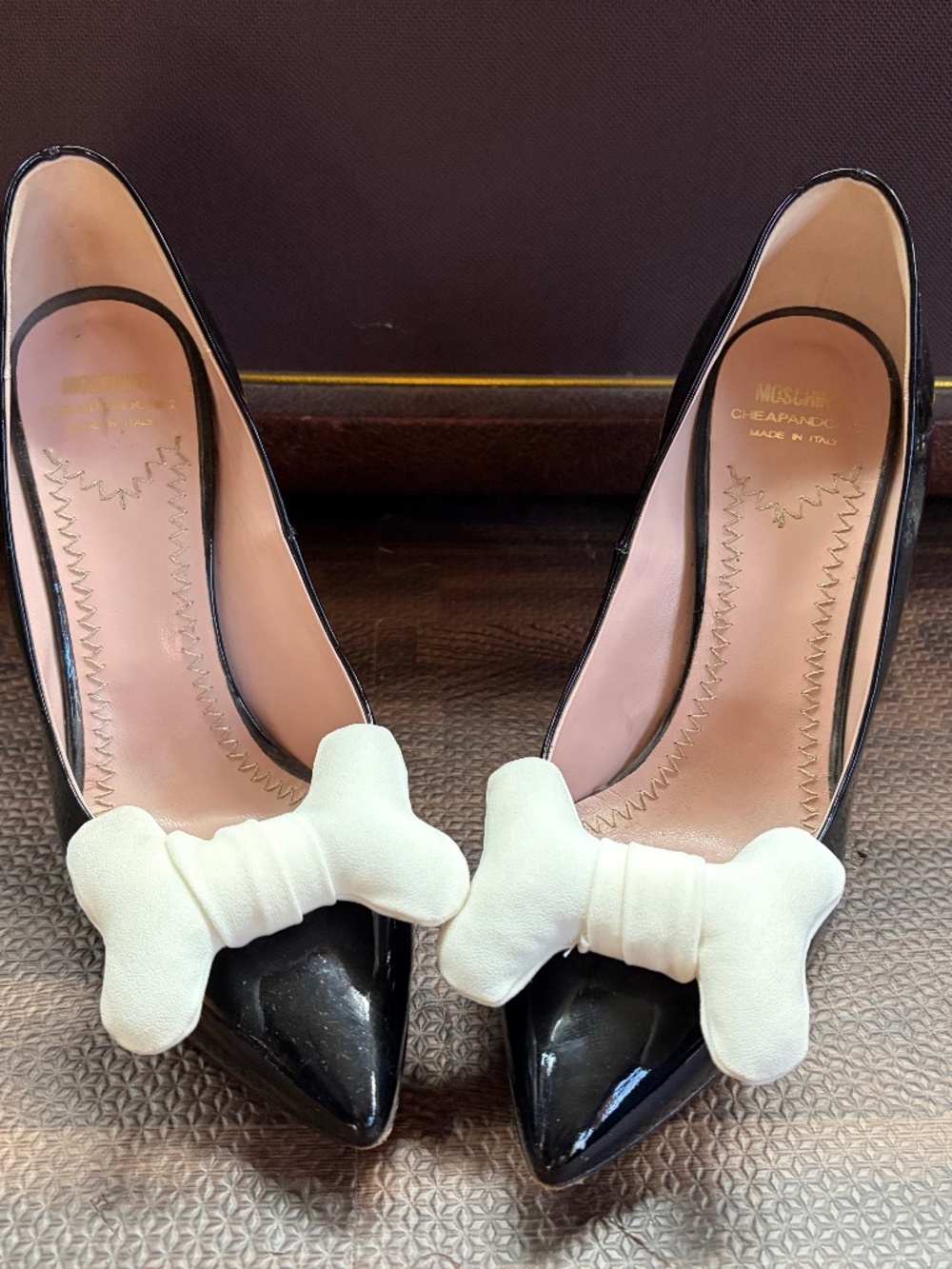 Moschino Italian Black Heals